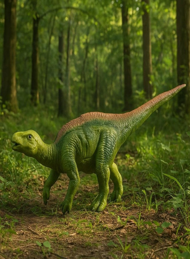 DTR Creation Iguanodon Dinosaur Toy with Sound ? 21 cm Realistic Green Dino Figure | Prehistoric Animal Toy with Piku Piku Music | Fun Collectible Pack-of-1 - Image 3